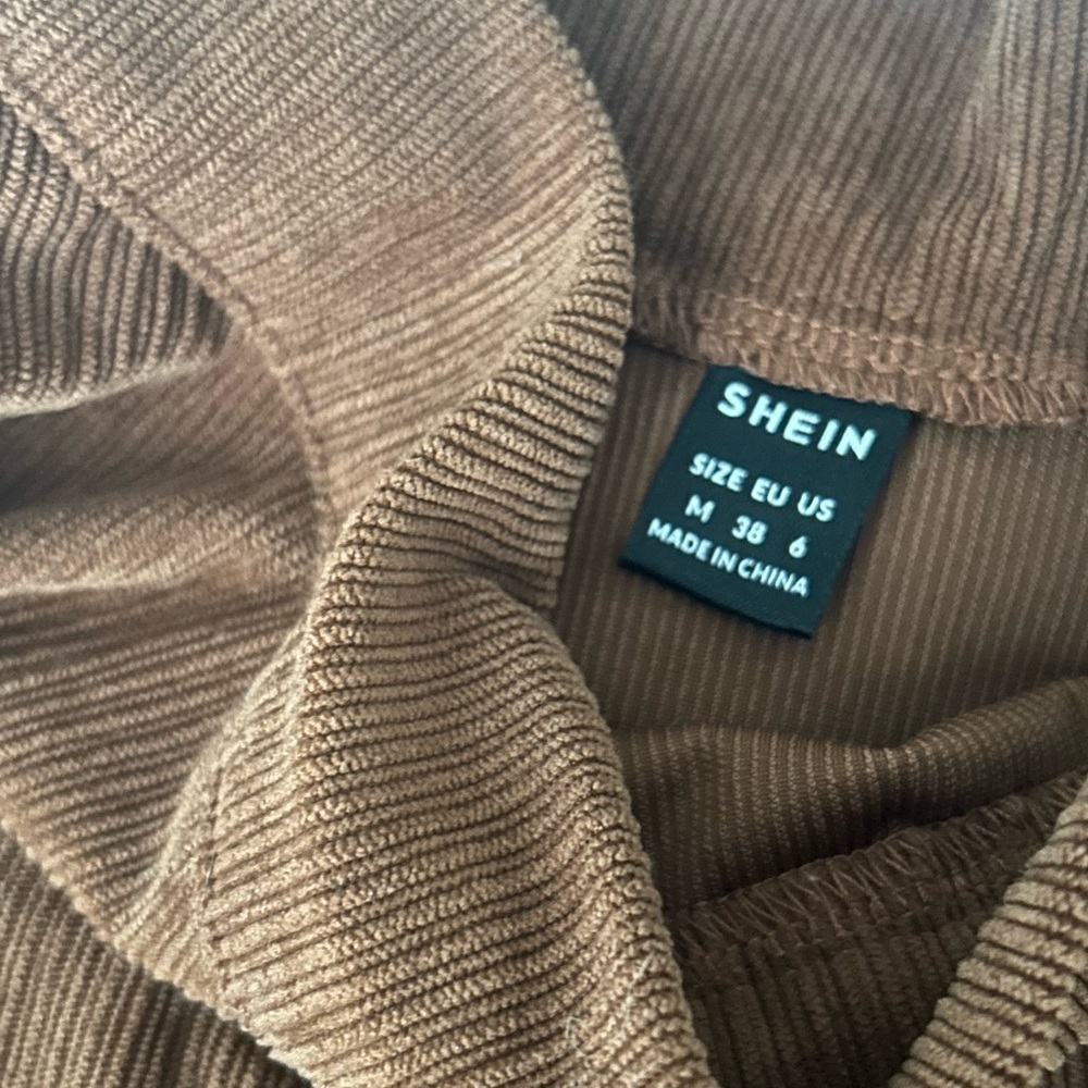 SHEIN Camel Skirt With Zipper